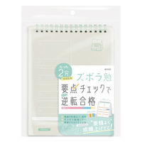 ソニック ズボラ勉強 要点チェックリスト 100日分 2連メモ スタンドタイプ オフホワイト SP-2441-W 1冊（直送品）