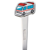 スケーター DFS1C ステンレス子供フォーク(ダイカット) 【トミカ 救急車】 730467-DFS1C 1個（直送品）