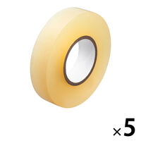 アスクル 「現場のチカラ」電気絶縁用 ビニールテープ 透明  幅19mm×長さ20m 5巻 オリジナル