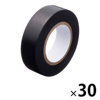 アスクル 「現場のチカラ」電気絶縁用 ビニールテープ 黒 幅19mm×長さ10m 30巻 オリジナル