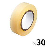 アスクル 「現場のチカラ」電気絶縁用 ビニールテープ 透明 幅19mm×長さ10m 30巻 オリジナル