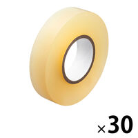 アスクル 「現場のチカラ」電気絶縁用 ビニールテープ 透明  幅19mm×長さ20m 30巻 オリジナル