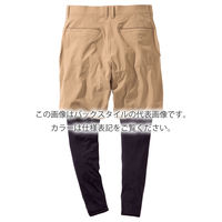 村上被服 フェイクレイヤードハーフパンツ S(75) カーキ 6184-38-S(75)(2枚入) 1セット(2枚入)（直送品）
