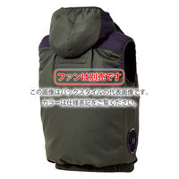 村上被服 サイドファンフードベスト LL キャメル V2519-74-LL(2枚入) 1セット(2枚入)（直送品）