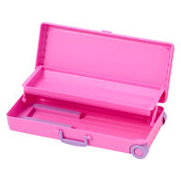 レイメイ KUM スーツケースペンケース ピンク KM1423P 1セット(4個)（直送品）