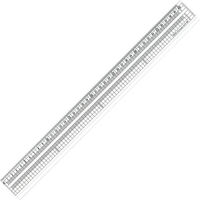 共栄プラスチック ORIONS グランデ方眼みぞ付カッティング定規 40cm GCT GCT-40 1本（わけあり品）