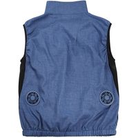 ブロードウォッチ 紳士用ファン付きベスト 涼美服 インディゴブルー L a2537623 1個（直送品）