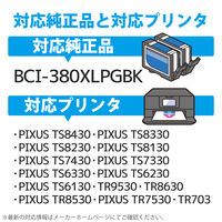 キヤノン（Canon）用 互換インク CC-C380XLPGBK ブラック BCI-380XLPGBK互換 1個（直送品）