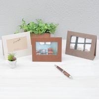 ナカバヤシ シンプラフト フォトスタンド3枚組 L判 ブラウン PSL-SPT-BR 1セット(10個)