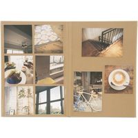 ナカバヤシ シンプラフト ブック式フリーアルバム Ａ４ ブラウン ア-SPT-A4B-BR 1冊