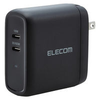USB充電器 コンセント PD 60W USB-C×2 パソコン充電 ブラック MPA-ACCP24BK エレコム 1個