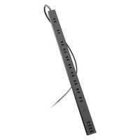 延長コード 電源タップ コンセント 2.5m 2ピン 10個口 USB-A×4 雷ガード 黒 ECT-1925BK エレコム 1個（直送品）