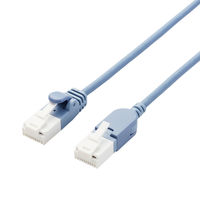 LANケーブル 5m Cat6A 爪折れ防止/スイングコネクタ/スリムケーブル LD-GPATSW/BU50 エレコム 1本