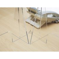 アイ・エル・シー 飛沫防止アクリルパーテーション窓有　幅45 HBC-4560PA 3個セット（直送品）