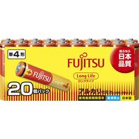 【数量限定】富士通 アルカリ乾電池ロングライフ単4形　1ケース（400本入：20本×20パック）