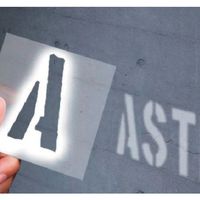 ワールドツール アストロプロダクツ AP ステンシルプレート 5×5cm 45枚入 2016000009620 1個 397-9425（直送品）