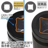 アストロプロダクツ QーFit3/4DR凹ー1/2DR凸サイズ変換アダプターインパクト用(ピン&リング付) 2002000035479 1個（直送品）