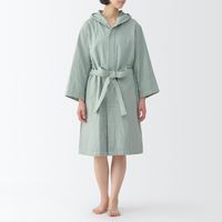 無印良品 ガーゼパイルバスガウン 男女兼用ＳーＭ ライトグリーン 良品計画