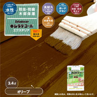 カンペハピオ 水性キシラデコール エクステリアS オリーブ 3.4L #00047670550000 1個（直送品）