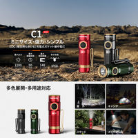 NICRON C1R ポケットライト レッド 1200LM C1-R 1個（直送品）