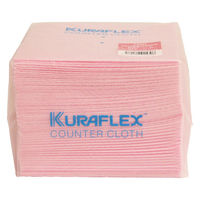 カウンタークロス ハーフ 超厚手 約30cm×33cm レーヨン・ポリエステル ピンク（1パック（40枚入）×5）オザックス