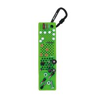 ボルトスター 整備現場 作業現場向け シリコン製 ボルト・ビス紛失防止用ホルダーシート 203×50mm カラビナ付 グリーン BTSー10（直送品）