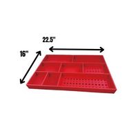 ボルトスター 整備現場 作業現場向け シリコン製 ボルト・ビス保管用トレイ トップボックスツールトレイ 571X406mm レッド BTSー（直送品）