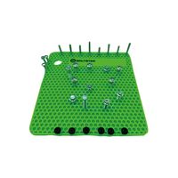 ボルトスター 整備現場 作業現場向け シリコン製 ボルト・ビス紛失防止用ホルダーシート 254×254mm 吊り下げ穴付 グリーン BTSー（直送品）