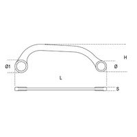 Beta ベータ ハーフムーンレンチ 14x17mm 83 14X17 1丁（直送品）