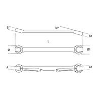 Beta ベータ オープンリングスパナ 8x10mm 94 8X10 1丁（直送品）