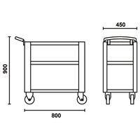 Beta ベータ 引き出し3段 ツールキャビネット オレンジ C51 O 1台（直送品）
