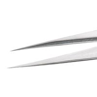 アイデアルテック 先端超極細 ステンレスピンセット 直鋭型 耐酸・耐磁 先端幅0.15mm 全長120mm 1.SA.0.IT 1本（直送品）