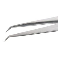 アイデアルテック 先端極細 ステンレスピンセット 35°曲鋭型 耐酸・耐磁 先端幅0.20mm 全長110mm 3CB.SA.0.IT 1本（直送品）