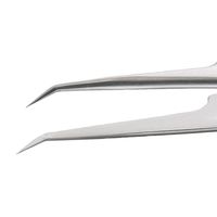 アイデアルテック 先端超極細 ステンレスピンセット 30°曲鋭型 耐酸・耐磁 先端幅0.12mm 全長115mm 51S.SA.0.IT（直送品）