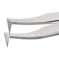 アイデアルテック 先端極細 ステンレスピンセット 90°曲鋭型 耐酸・耐磁 先端幅0.18mm 全長115mm 6.SA.0.IT 1本（直送品）