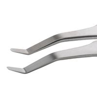 アイデアルテック ステンレスピンセット 曲細型 耐酸・耐磁 先端幅1.70mm 全長120mm 2AZ.SA.0.IT 1本（直送品）
