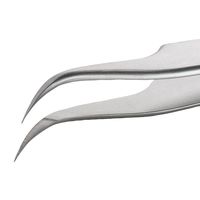 アイデアルテック 先端極細 ステンレスピンセット 45°曲鋭型 耐酸・耐磁 先端幅0.30mm 全長118mm 7B.SA.0.IT 1本（直送品）