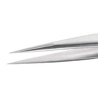 アイデアルテック 先端極細 ミニステンレスピンセット 直鋭型 耐酸・耐磁 先端幅0.18mm 全長70mm M3.SA.1.IT 1本（直送品）