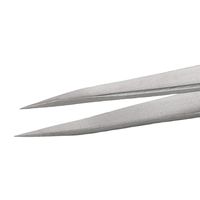 アイデアルテック 先端超極細 ステンレスピンセット 直鋭型 耐酸・耐磁 先端幅0.15mm 全長90mm 0C9.SA.6.ITE 1本（直送品）
