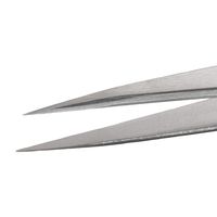 アイデアルテック 先端極細 ステンレスピンセット 直鋭型 耐酸・耐磁 先端幅0.30mm 全長120mm 1.SA.6.ITE 1本（直送品）