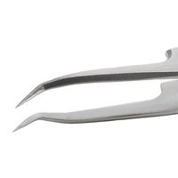 アイデアルテック 先端極細 ステンレスピンセット 曲鋭型 耐酸・耐磁 先端幅0.20mm 全長115mm 5C.SA.6.ITE 1本（直送品）