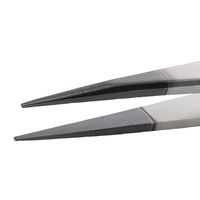 アイデアルテック ESDステンレスピンセット 直鋭型 耐酸・耐磁 ダイヤモンドコーティング 先端幅0.90mm 全長120mm 00.SA.（直送品）
