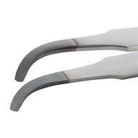 アイデアルテック ESDステンレスピンセット 曲細型 耐酸・耐磁 ダイヤモンドコーティング 先端幅1.50mm 全長120mm 2AB.SA（直送品）