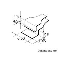 アイデアルテック ピンセット(2WFCPR@.SA.1.IT)用替チップ 直・特殊型 先端幅6.60mm 全長40mm A2WFCP@ 1組（直送品）