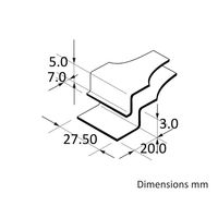 アイデアルテック ピンセット(8WLCPRSG.SA.1.IT)用替チップ 直・特殊型 先端幅27.50mm 全長40mm A8WLCP（直送品）
