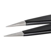 アイデアルテック ESDステンレスピンセット エポキシコーティングタイプ 直鋭型 先端幅0.50mm 全長120mm 00.SA.NE.6.（直送品）