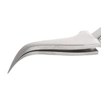 アイデアルテック 先端極細 逆作用タイプ ステンレスピンセット 曲鋭型 耐酸・耐磁 先端幅0.23mm 全長115mm 7X.SA.1.IT（直送品）