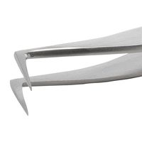 アイデアルテック 先端極細 ステンレスピンセット 90°曲・鋭型 耐酸・耐磁 先端幅0.20mm 全長115mm 6.SA.6.ITE 1本（直送品）