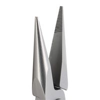 アイデアルテック ESDタイプ プライヤ型ピンセット 滑り止め 半丸型 ギザあり 全長135mm ES6024S.CR.BG.IT 1丁（直送品）