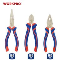 WORKPRO(ワークプロ) WORKPRO ワークプロ 3本組 ペンチセット(コンビネーション・ラジオ・斜め) WP201008 1セット（直送品）